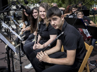 Barañáin se viste con sonidos en el Día de las escuelas de música de Navarra
