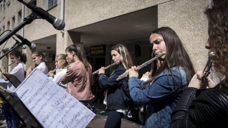 Barañáin se viste con sonidos en el Día de las escuelas de música de Navarra