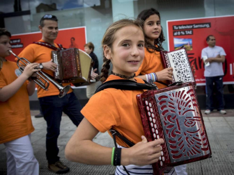 Barañáin se viste con sonidos en el Día de las escuelas de música de Navarra