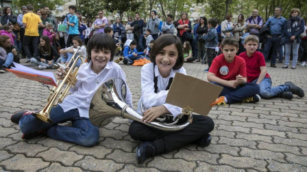 Barañáin se viste con sonidos en el Día de las escuelas de música de Navarra