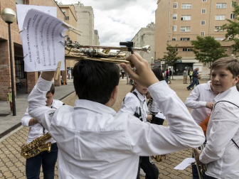 Barañáin se viste con sonidos en el Día de las escuelas de música de Navarra