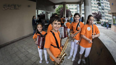 Barañáin se viste con sonidos en el Día de las escuelas de música de Navarra