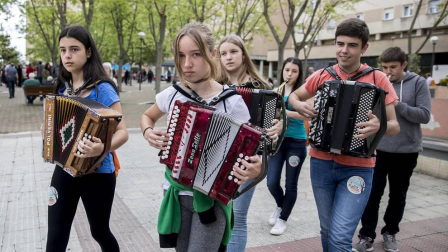 Barañáin se viste con sonidos en el Día de las escuelas de música de Navarra