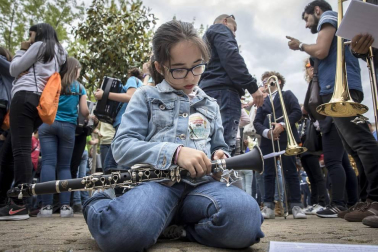Barañáin se viste con sonidos en el Día de las escuelas de música de Navarra
