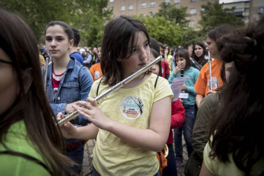 Barañáin se viste con sonidos en el Día de las escuelas de música de Navarra