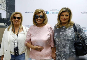 Imágenes de la salida de la periodista María Teresa Campos tras ocho días hospitalizada por un ictus.