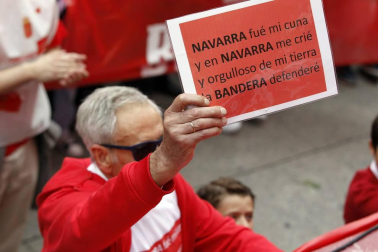 Participantes en la concentración del sábado 3 de junio en Pamplona.