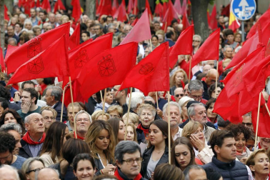 Participantes en la concentración del sábado 3 de junio en Pamplona.