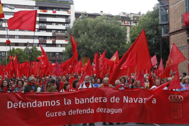 Participantes en la concentración del sábado 3 de junio en Pamplona.