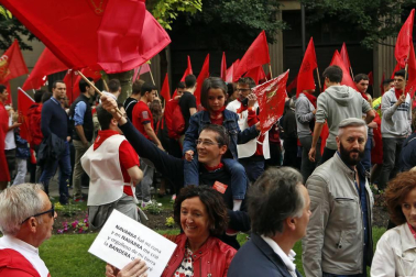 Participantes en la concentración del sábado 3 de junio en Pamplona.