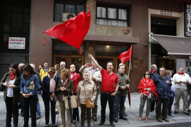 Participantes en la concentración del sábado 3 de junio en Pamplona.