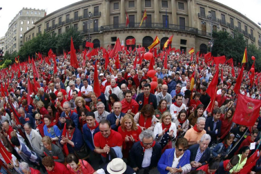 Participantes en la concentración del sábado 3 de junio en Pamplona.