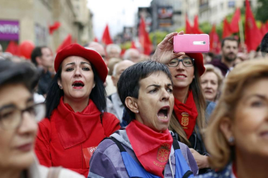 Participantes en la concentración del sábado 3 de junio en Pamplona.