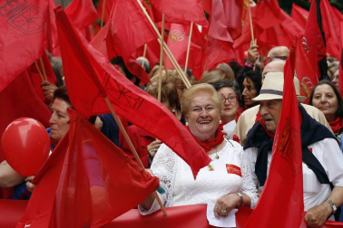 Participantes en la concentración del sábado 3 de junio en Pamplona.
