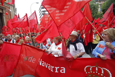 Participantes en la concentración del sábado 3 de junio en Pamplona.