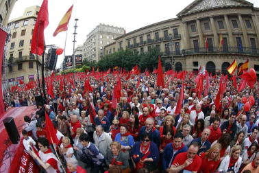 Participantes en la concentración del sábado 3 de junio en Pamplona.