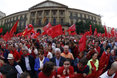 Participantes en la concentración del sábado 3 de junio en Pamplona.