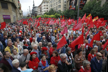 Participantes en la concentración del sábado 3 de junio en Pamplona.