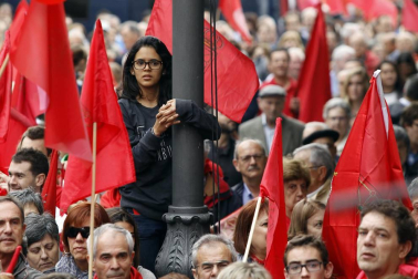 Participantes en la concentración del sábado 3 de junio en Pamplona.