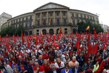 Participantes en la concentración del sábado 3 de junio en Pamplona.