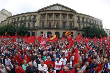 Participantes en la concentración del sábado 3 de junio en Pamplona.