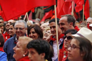Participantes en la concentración del sábado 3 de junio en Pamplona.