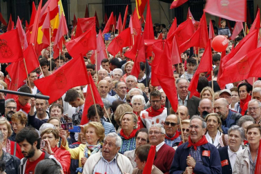 Participantes en la concentración del sábado 3 de junio en Pamplona.