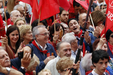 Participantes en la concentración del sábado 3 de junio en Pamplona.