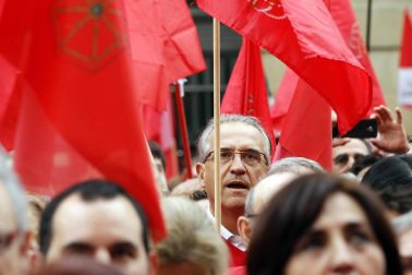 Participantes en la concentración del sábado 3 de junio en Pamplona.