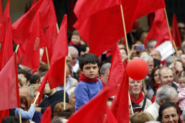 Participantes en la concentración del sábado 3 de junio en Pamplona.