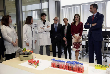 Los Reyes presiden este martes al acto de conmemoración del 25º aniversario de la designación del Centro Nacional de Tecnología y Seguridad Alimentaria (CNTA) - Laboratorio del Ebro como centro tecnológico de carácter nacional.