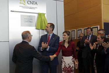 Los Reyes presiden este martes al acto de conmemoración del 25º aniversario de la designación del Centro Nacional de Tecnología y Seguridad Alimentaria (CNTA) - Laboratorio del Ebro como centro tecnológico de carácter nacional.