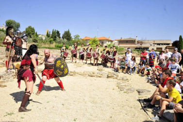 Imágenes de las actividades de las jornadas romanas en Santacara 2017