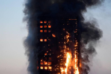 Incendio de la Torre Grenfell, en Londres.