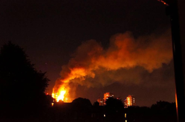 Incendio de la Torre Grenfell, en Londres.