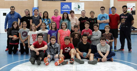 Imágenes de los chavales que forman parte del Club Deportivo Erreka