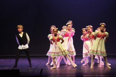 alumnos de la escuela  de Danza y Teatro Ángel Martínez durante las actuaciones