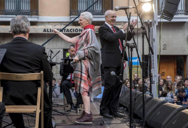 Concierto presanferminero de La Pamplonesa en la plaza Consistorial