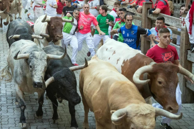 Imágenes exclusivas del primer encierro de 2017 de los fotógrafos de Diario de Navarra.