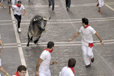 Imágenes exclusivas del primer encierro de 2017 de los fotógrafos de Diario de Navarra.