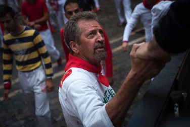 Imágenes del cuarto encierro de San Fermín de Pamplona