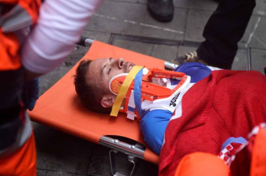 Imágenes del cuarto encierro de San Fermín de Pamplona