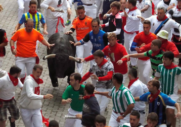 Imágenes del quinto encierro de San Fermín