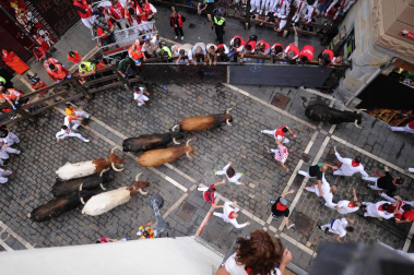 Imágenes del séptimo encierro de San Fermín 2017