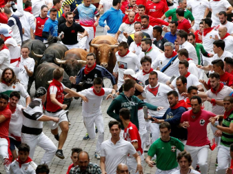 Imágenes del séptimo encierro de San Fermín 2017