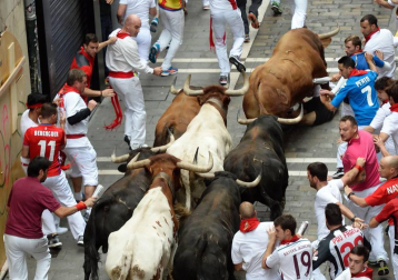 Imágenes del séptimo encierro de San Fermín 2017