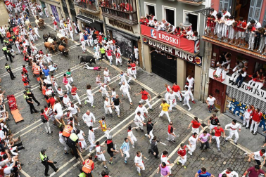 Imágenes del séptimo encierro de San Fermín 2017