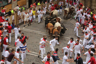 Imágenes del séptimo encierro de San Fermín 2017