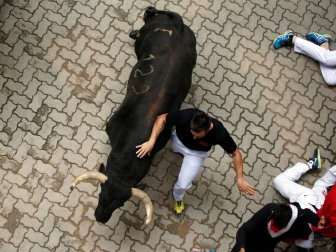 Imágenes del séptimo encierro de San Fermín 2017