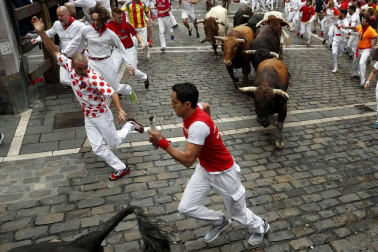 Imágenes del séptimo encierro de San Fermín 2017
